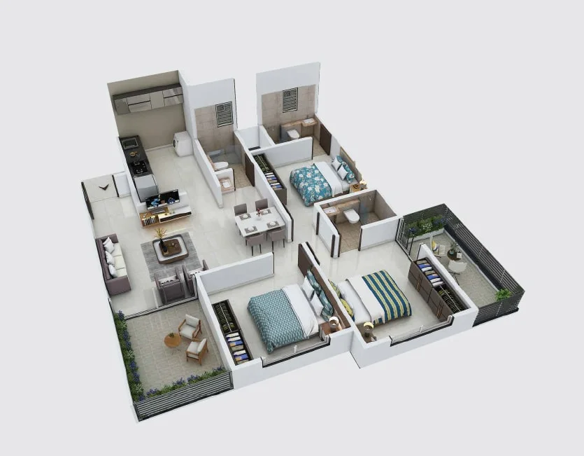 The Skylark Phase 2 3BHK